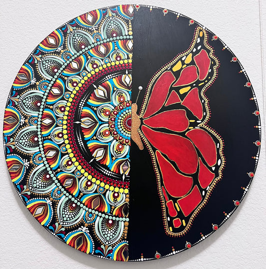 24” Butterfly Mandala