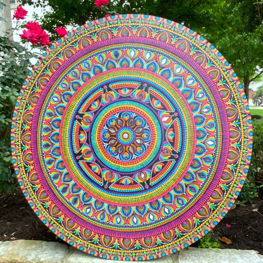 36” Multi Color Mandala